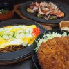田原ポークと渥美半島産のキャベツを使った鉄板料理と丼が大人気！どんぶり街道出店メニューのかつ丼もおすすめ。